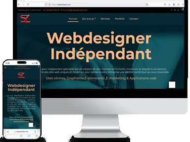 Maquette d’interface web responsive